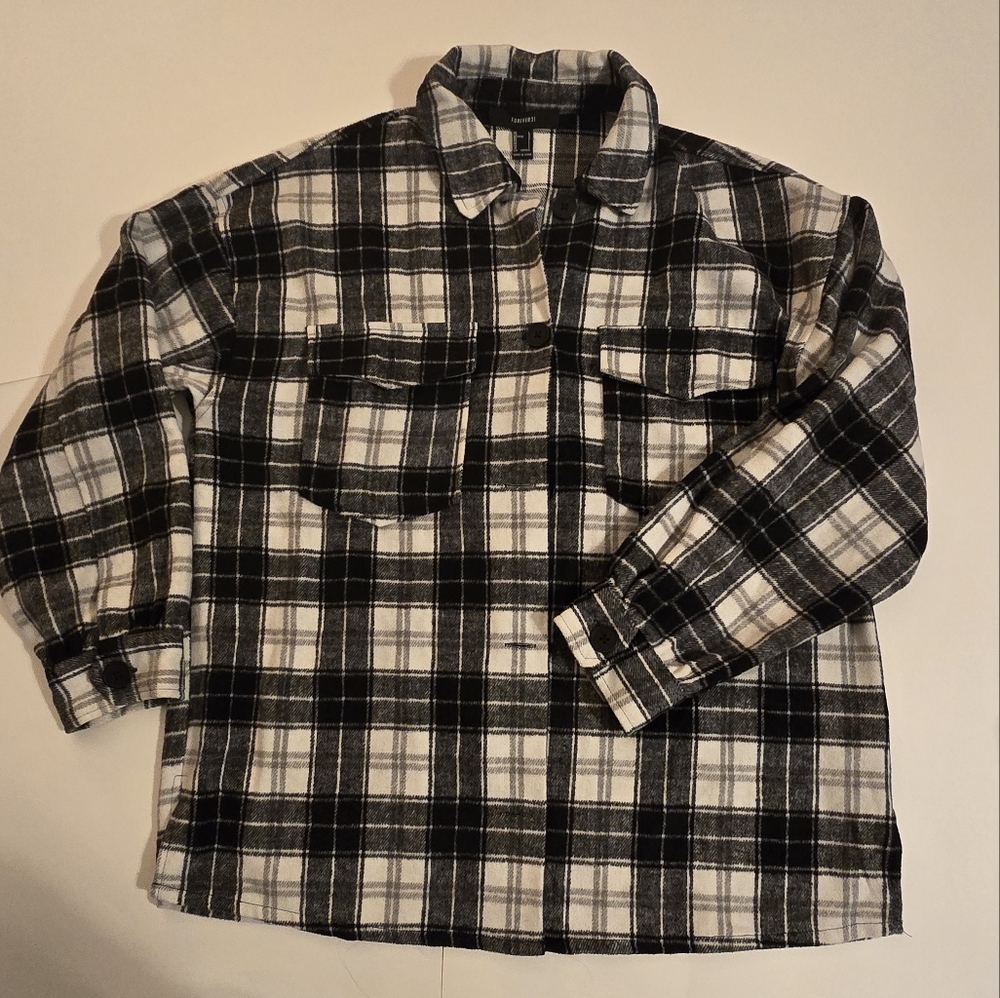Plaid Button-Up Shirt